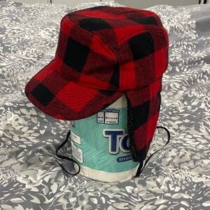 Target Plaid Red and Black Men's Hat